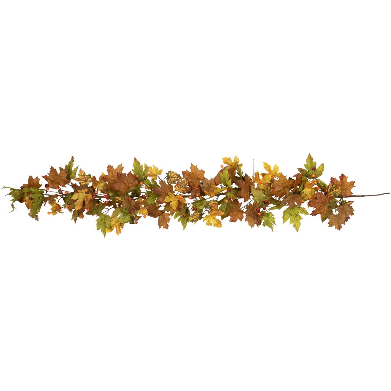 5ft. Maple Leaves & Berries Artificial Fall Harvest Garland